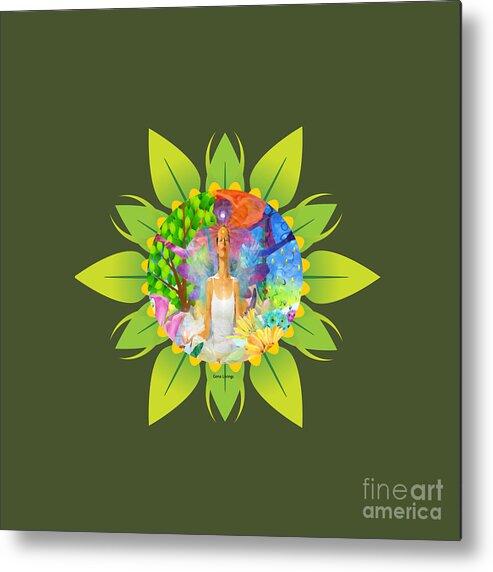  Metal Print featuring the digital art Blissful by Gena Livings