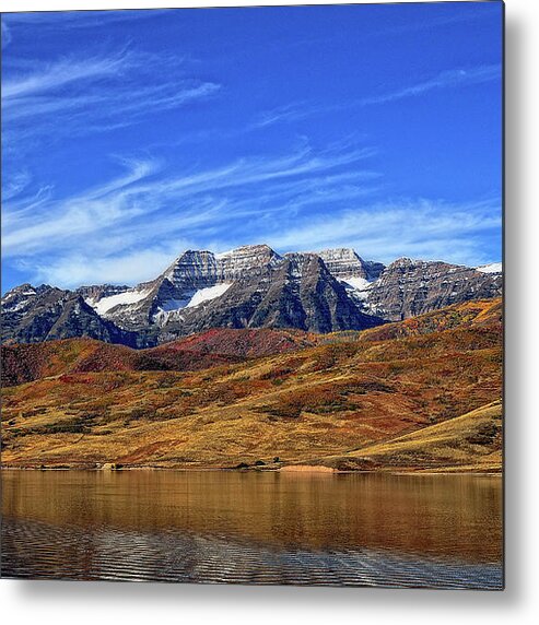 Scenics Metal Print featuring the photograph Blue Skies On An Autumn Day In Utah by Mark C Stevens