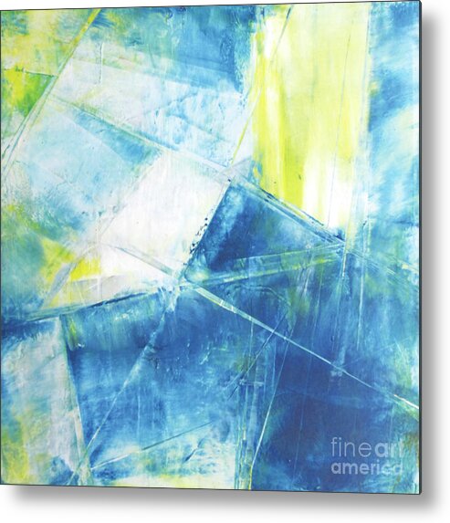 Oil Metal Print featuring the painting Blue Soul by Christine Chin-Fook