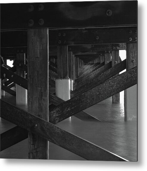 Wood Bridge Metal Print featuring the photograph Bridge Works by William Bretton