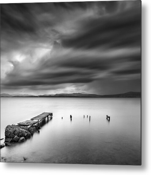 Seascape Metal Print featuring the photograph Broken by George Digalakis
