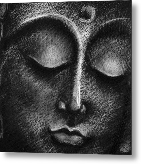 Third Eye Metal Print featuring the photograph Buddha Face by Mammuth
