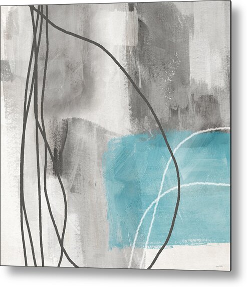 Abstract Metal Print featuring the mixed media Calm Abstract 1- Art by Linda Woods by Linda Woods