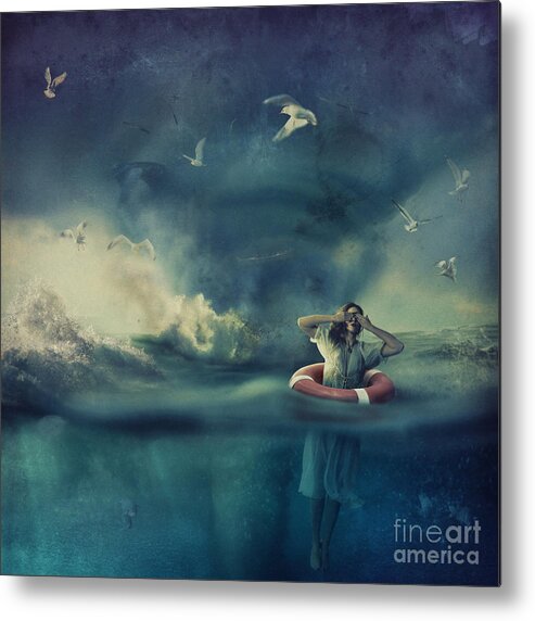 Underwater Metal Print featuring the photograph Captains Wife by Vizerskaya