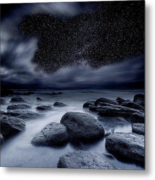 Night Metal Print featuring the photograph Celestial Night by Jorge Maia