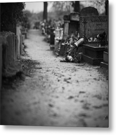 Cemetery Metal Print featuring the photograph Cemetery by Mateusz