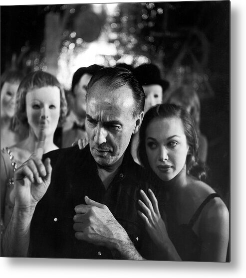 Color Image Metal Print featuring the photograph Choreographer And Ballerina by Gordon Parks
