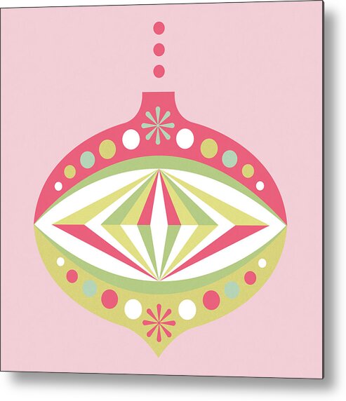 Bulb Metal Print featuring the drawing Christmas Ornament by CSA Images