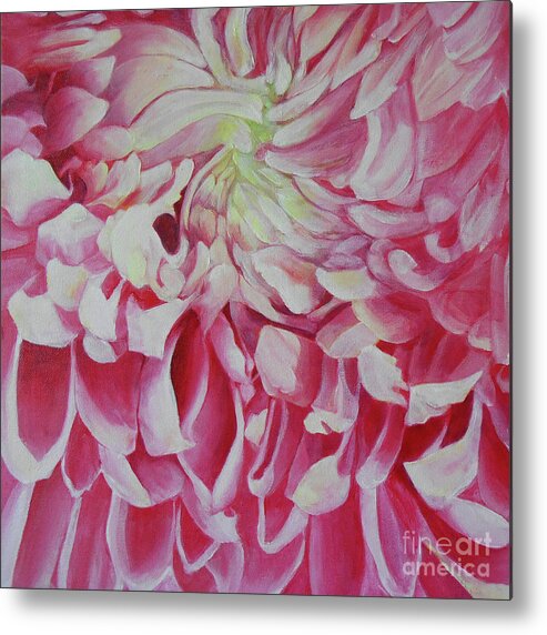Chrysanthemum Metal Print featuring the painting Chrysanth by Jane See