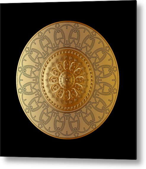 Mandala Metal Print featuring the digital art Circumplexical No 3533 by Alan Bennington