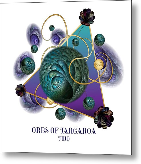 Mandala Metal Print featuring the digital art Circumplexical No 3740 by Alan Bennington