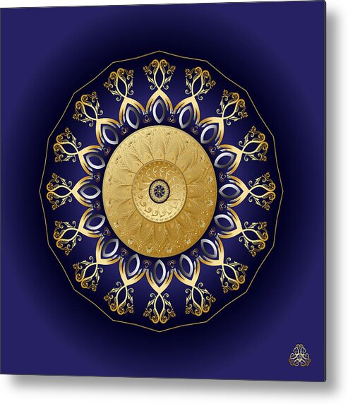 Mandala Metal Print featuring the digital art Circumplexical No 4024 by Alan Bennington