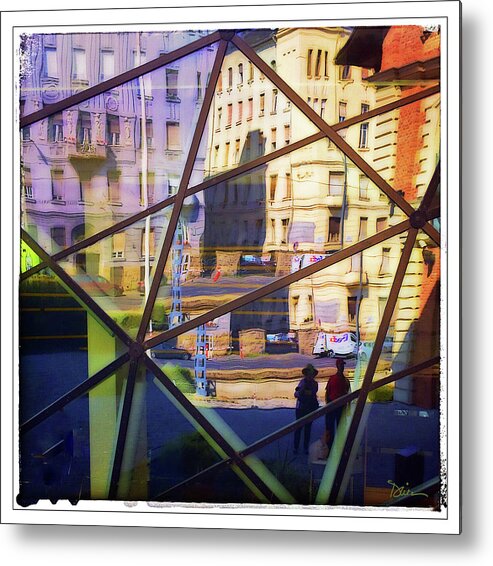 Budapest Metal Print featuring the photograph City Reflections-Budapest by Peggy Dietz