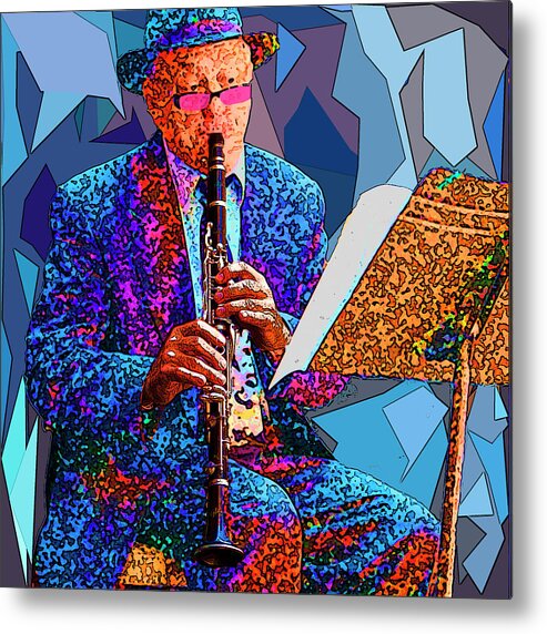 Clarinet Metal Print featuring the photograph Clarinet Player by Jessica Levant