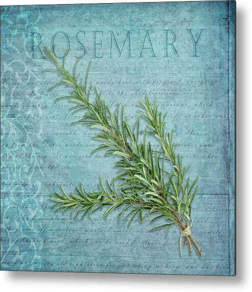 Classic Herbs Rosemary Metal Print featuring the photograph Classic Herbs Rosemary by Cora Niele