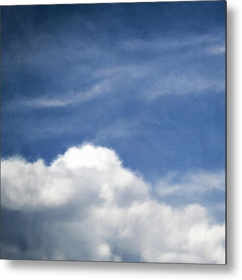 Clouds Metal Print featuring the mixed media Clouds 1- Art by Linda Woods by Linda Woods