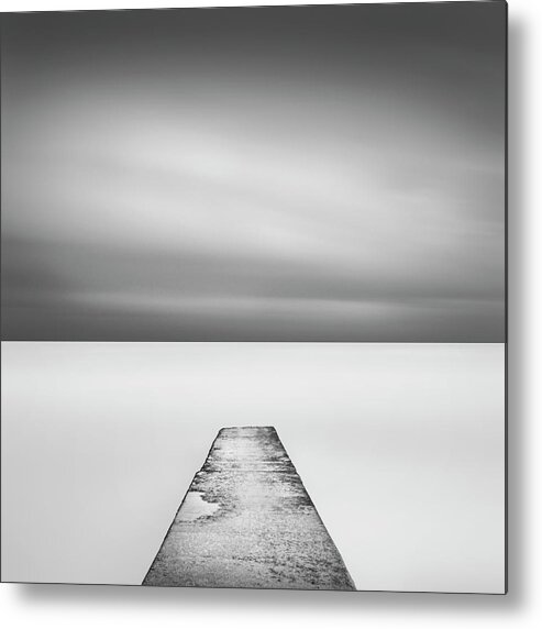 Tranquility Metal Print featuring the photograph Concrete Jetty by Paul Simon Wheeler Photography