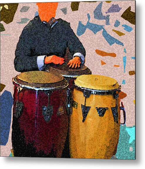 Conga Metal Print featuring the photograph Congas by Jessica Levant
