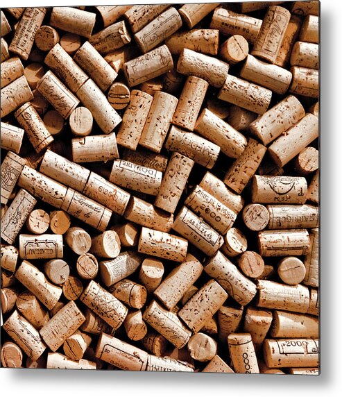 Alcohol Metal Print featuring the photograph Corks by Rogdy Espinoza Photography