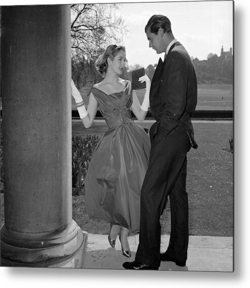 1950-1959 Metal Print featuring the photograph Courting Couple by Chaloner Woods
