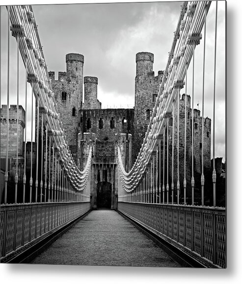 Drawbridge Metal Print featuring the photograph Drawbridge To Conwy Castle by Nicolasmccomber