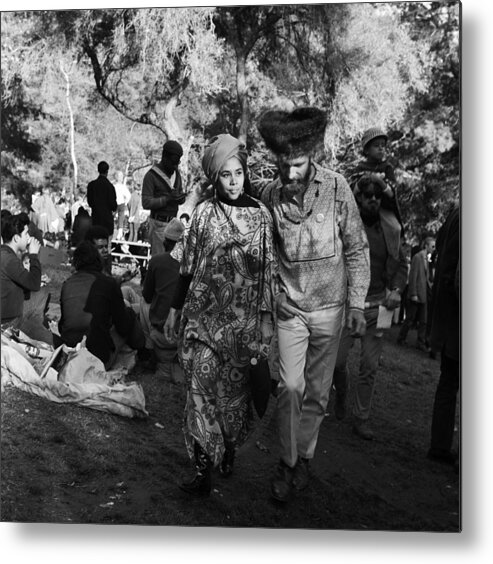 Elysian Park Metal Print featuring the photograph Easter Sunday Love-in by Michael Ochs Archives