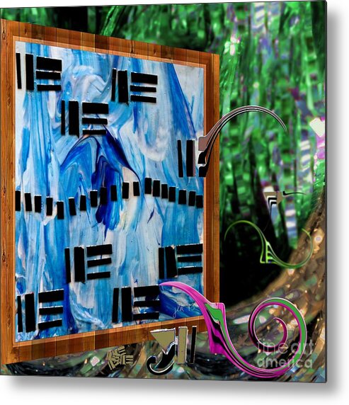 Loripeace9art Metal Print featuring the mixed media Eese Flying South OOF by Lori Kingston