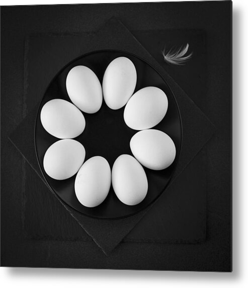 Eggs Metal Print featuring the photograph Eggs by Zlatina Peeva