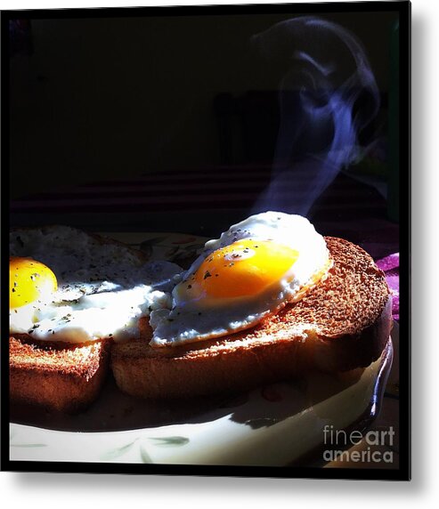 Food Metal Print featuring the photograph Eggstreamly Hot by Frank J Casella