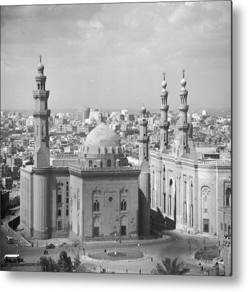 1950-1959 Metal Print featuring the photograph El Azhar Mosque by Three Lions