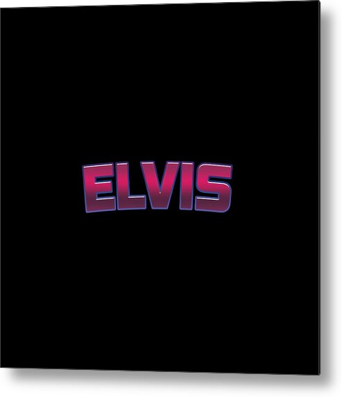 Elvis Metal Print featuring the digital art Elvis #Elvis by TintoDesigns