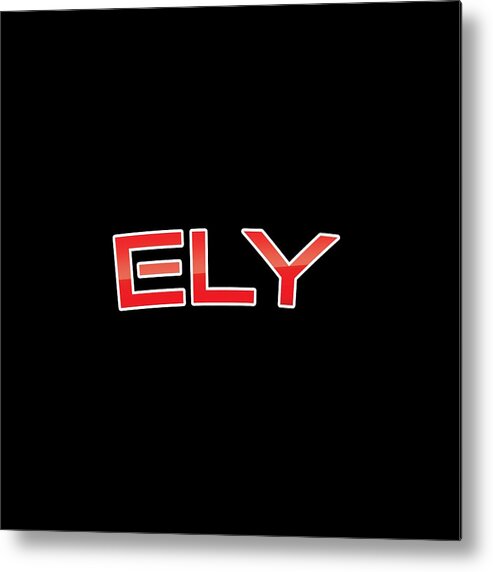 Ely Metal Print featuring the digital art Ely by TintoDesigns