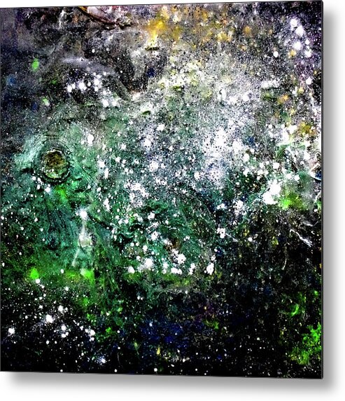 Space Metal Print featuring the photograph Emerald Nebula by Patsy Evans - Alchemist Artist