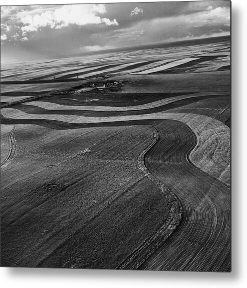 North Dakota Metal Print featuring the photograph Farm by Hank Walker