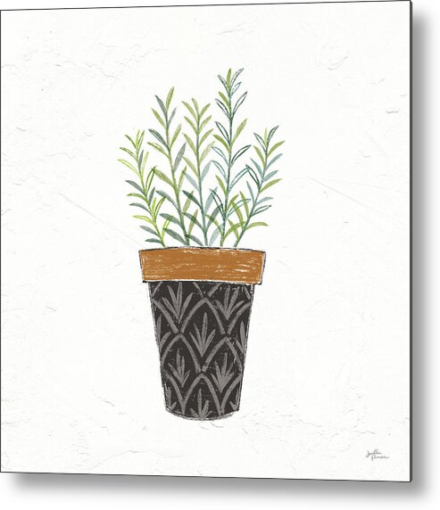 Cooking Metal Print featuring the mixed media Fine Herbs Ix No Label by Janelle Penner