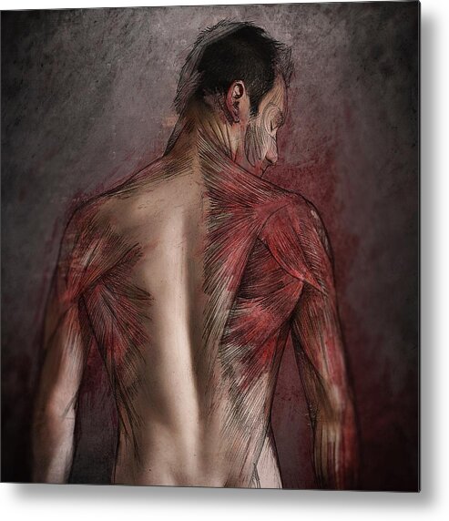 Creative Edit Metal Print featuring the photograph Flayed Sketches II by Sebastien Del Grosso