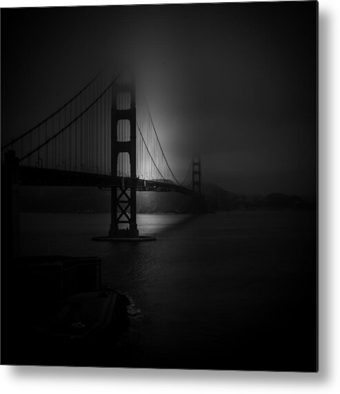 Golden Gate Metal Print featuring the photograph Golden Gate - Night Study by Stefan Buder