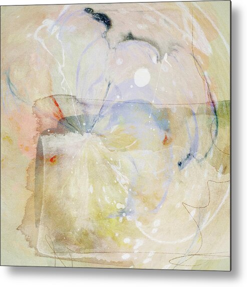 Abstract Metal Print featuring the photograph Gracie's Dress by Karen Lynch