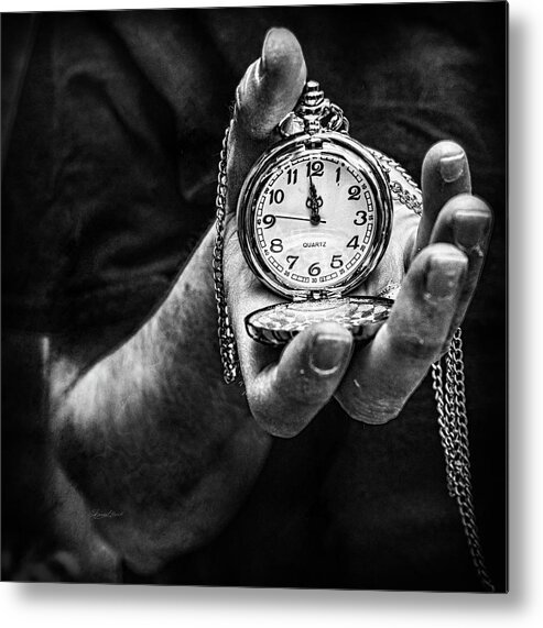 Hand Of Time Metal Print featuring the photograph Hand of Time by Sharon Popek