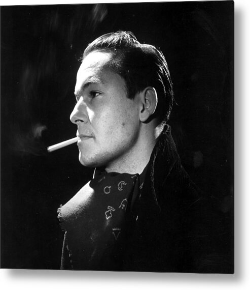 Smoking Metal Print featuring the photograph Handsome Smoker by Baron