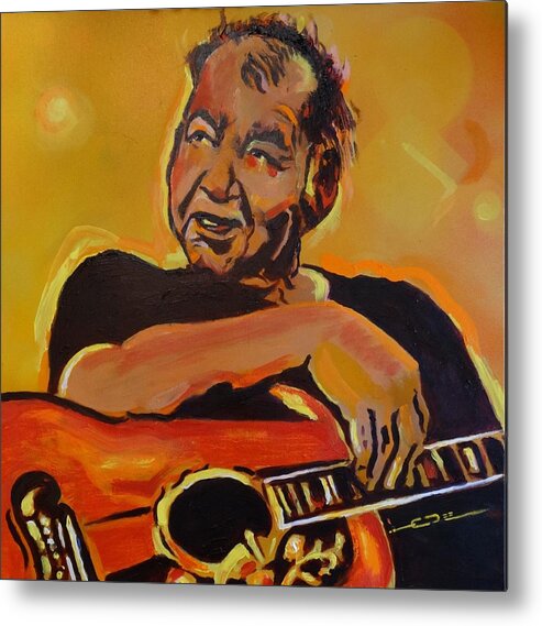 John Prine Metal Print featuring the painting His Pumpkin's Little Daddy by Eric Dee