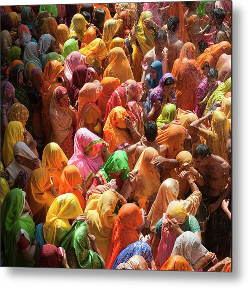 Hinduism Metal Print featuring the photograph Holi India by Tayseer Al-hamad