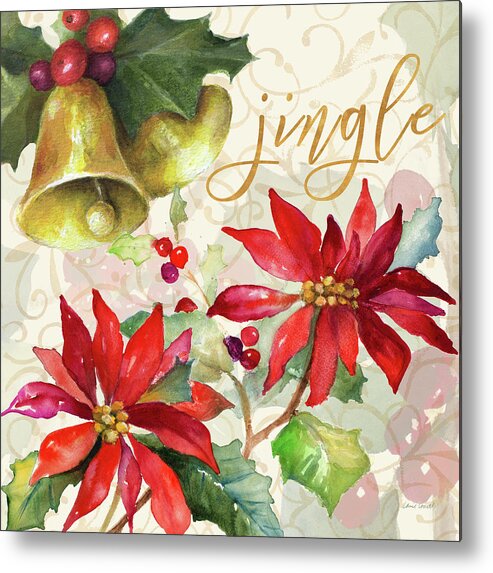 Holiday Metal Print featuring the painting Holiday Wishes IIi by Lanie Loreth