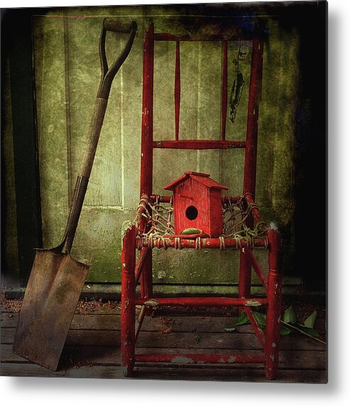 Wood Metal Print featuring the photograph Home Tweet Home by Alison Archinuk