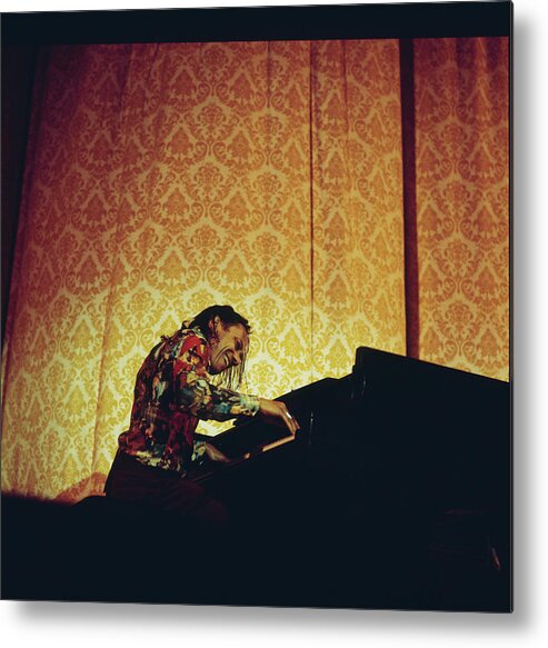 Piano Metal Print featuring the photograph Horace Silver Perfoms At Newport by David Redfern
