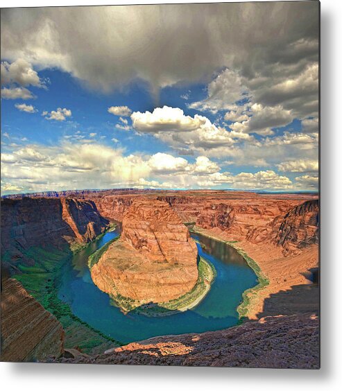 Scenics Metal Print featuring the photograph Horseshoe Bend by Kathryn Donohew Photography