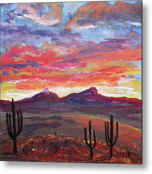 Arizona Metal Print featuring the painting How I see Arizona by Chance Kafka