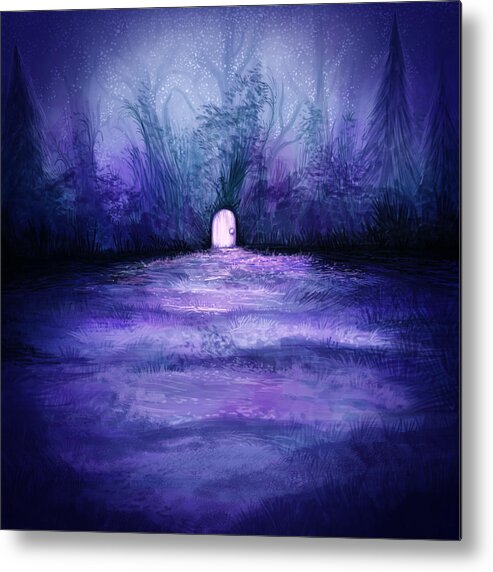 Art Metal Print featuring the digital art Illustration by Illustrations By Annemarie Rysz