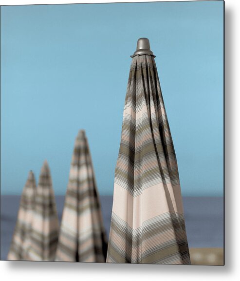 Photography Metal Print featuring the photograph Itc696a - Grossetto Parasol Iv by Alan Blaustein