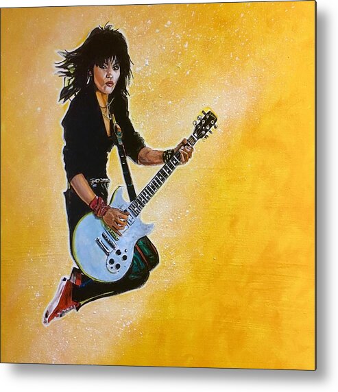 Joan Jett Metal Print featuring the painting Joan Jett by Joel Tesch